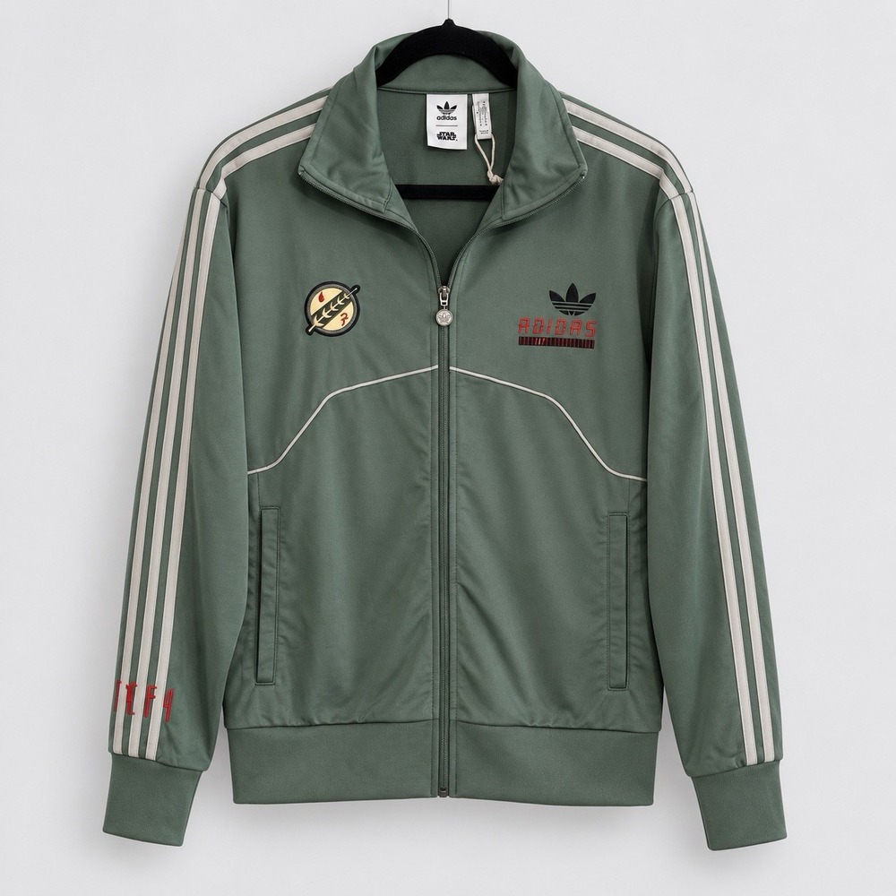 Adidas x Star Wars Boba Fett Firebird Track Jacket Men's M HI6001 Green